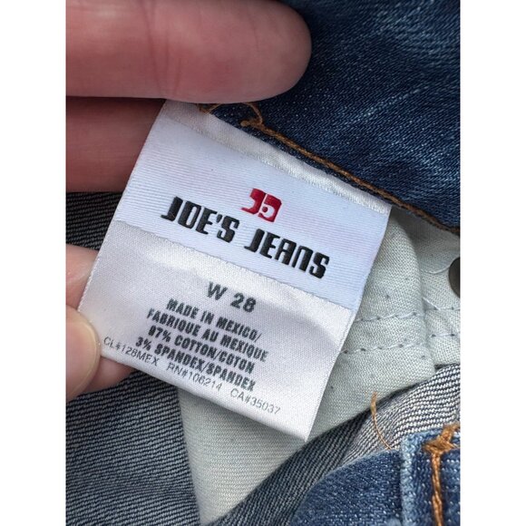 Joe’s Jeans Rhinestone Star Cutoff Distressed Denim Shorts Women’s 28 - Picture 4 of 9